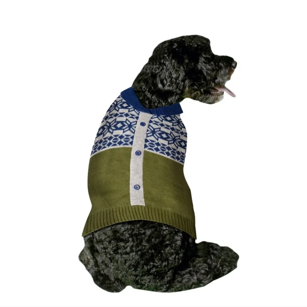 Dog Sweater Cardigan 20-50lbs Size Medium 17